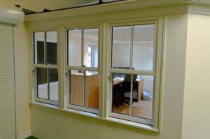 Sliding Sash Windows in our Showroom