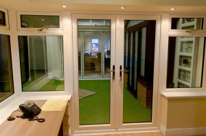 French Doors in Oak Conservatory