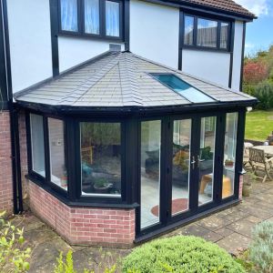 Modern tiled conservatory roof Porthcawl home stylish and durable