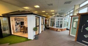 Showroom display conservatory roof options Swansea variety styles