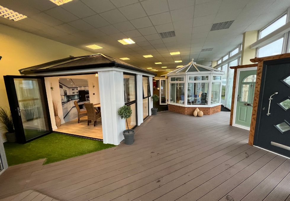 Showroom Gallery with a large range of energy efficient tiled conservatory roofs