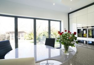 Aluminium bi-folding doors