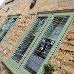 Chartwell Green Casement Windows with Leaded Bars