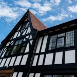 Leaded black windows