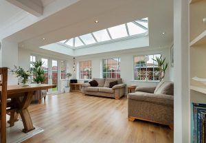 Lantern roof for brightening up an orangery