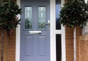 Traditional style composite entrance door